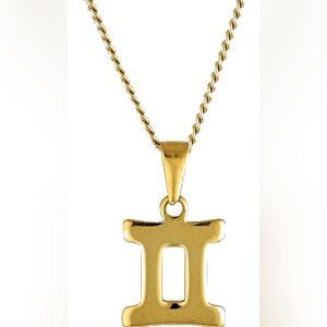 Cendre Gold Gemini Pendant Necklace
